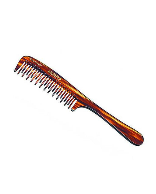 Kent K-21T Comb, Curved Double Row Detangling Comb (195mm/7.7in), Hair Combs