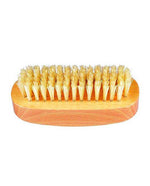 Kent K-NB3 Aqua Nail Brush, White Bristles With Row Of Bristle On Back, Beechwood, Tweezers & Implements