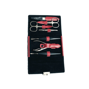 Niegeloh Diabolo L 7pc Manicure & Pedicure Set In Leather Case