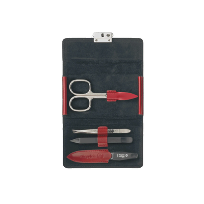 Niegeloh Diabolo S 4pc Manicure Set In Leather Case