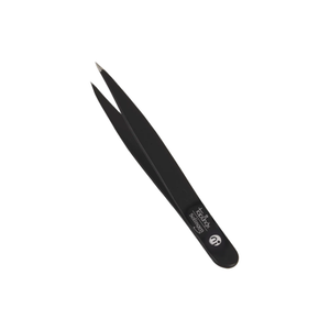 Niegeloh TopInox Pointed Tweezers Black 9cm