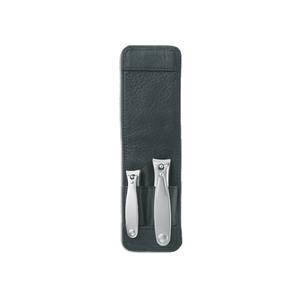 Niegeloh Imantado S 2pc Manicure Set with Nail & Toenail Clippers in Leather Case