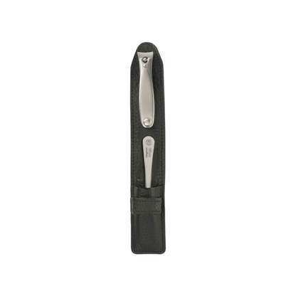 Niegeloh Capri XS 2pc Manicure Set In Full Grain Leather Case