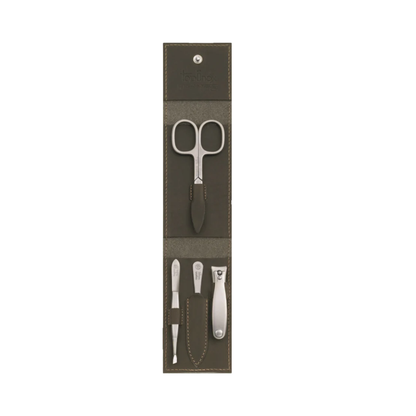 Niegeloh Havana S 4pc Manicure Set In High Quality Leather Case