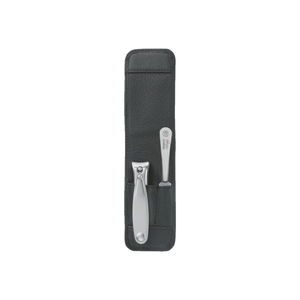 Niegeloh Imantado XS 2pc Pedicure Set with Toenail Clipper & Nail File in Leather Case