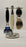 PureBadger Cream Collection Set : Blaireau à pointe argentée imitation ivoire, rasoir Fusion et support