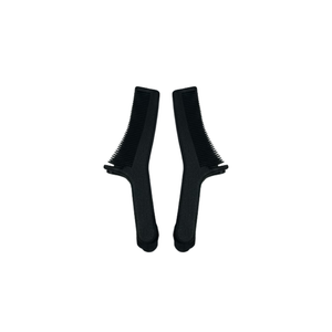 Micro Moustache Comb w/Clip - Black