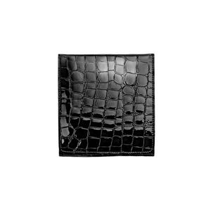 Niegeloh Crocodile L 7pc Manicure Set In Croc Grain Leather Case