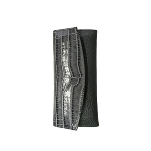 Niegeloh Manhattan M 5pc Manicure Set In Croc Leather Case