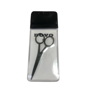 Dovo 4.5" Stainless Steel Moustache Scissor - Black