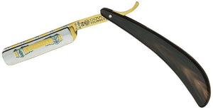 Dovo Straight Razor, "Solingen" 5/8", Carbon Steel, Full Hollow Grind, Buffalo Horn Handle