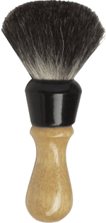 Badger Shaving Brush (Unbranded), H:102, K:21, Curved Wood Handle - Perma Brands Canada