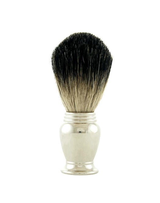 Badger Shaving Brush (Unbranded), H:102, K:21, Chrome Mirror Finished Handle - Perma Brands Canada