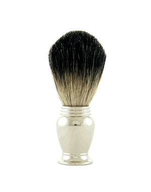 Badger Shaving Brush (Unbranded), H:102, K:21, Chrome Mirror Finished Handle - Perma Brands Canada