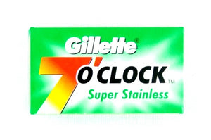 Gillette 7 O'Clock Double Edge Blades-Green - 5 pack