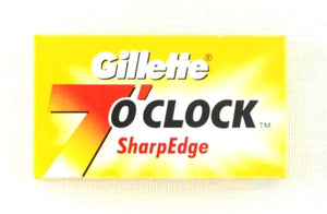 Gillette 7 O'Clock Double Edge Blades-Yellow - 5 pack