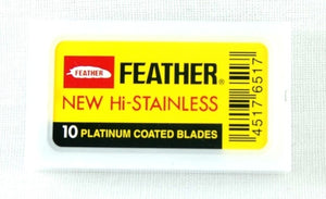 Feather Double Edge Blades-Yellow Pack - 10 pack