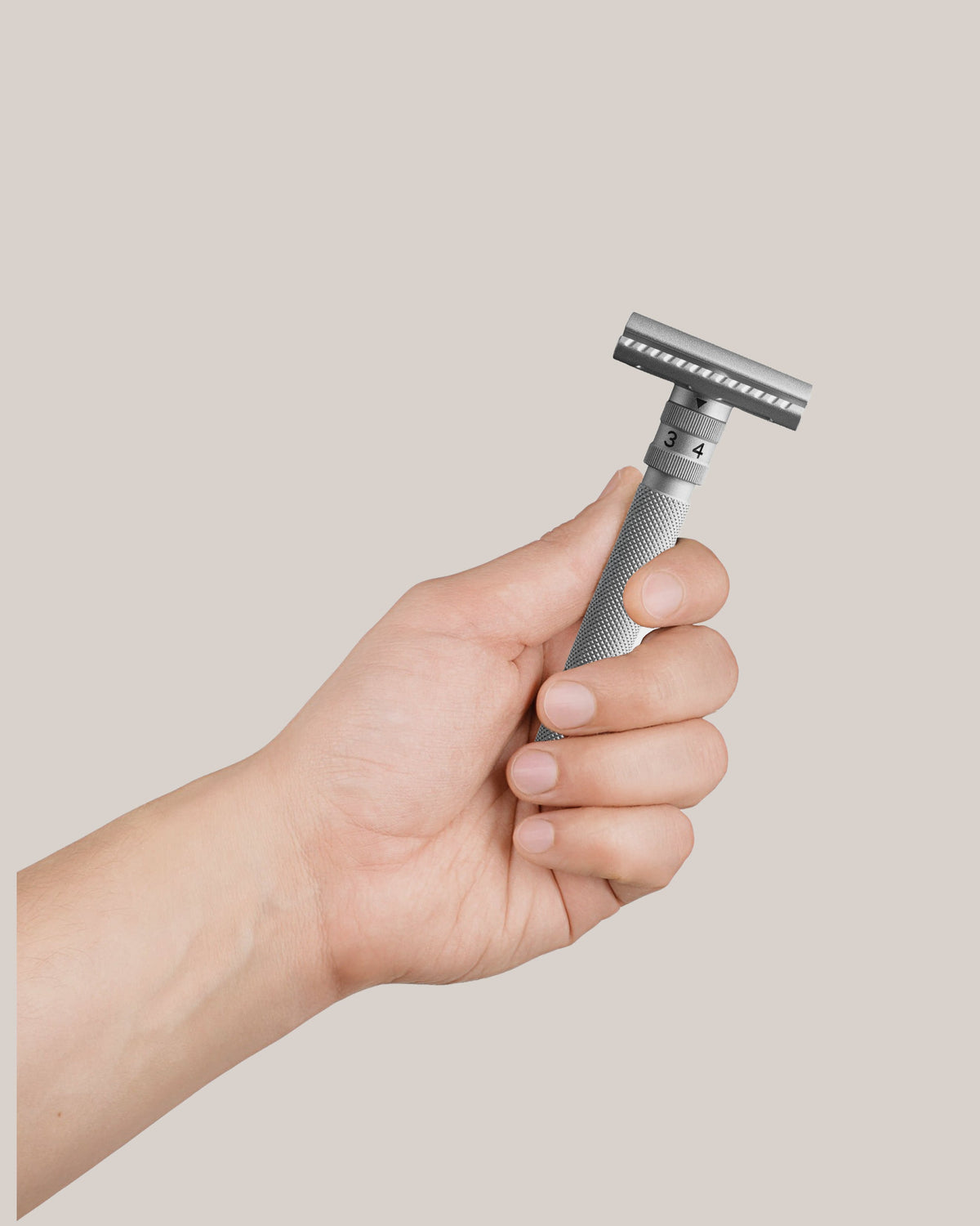 Rockwell SETPOINT™ Adjustable Safety Razor - Silver Aluminum