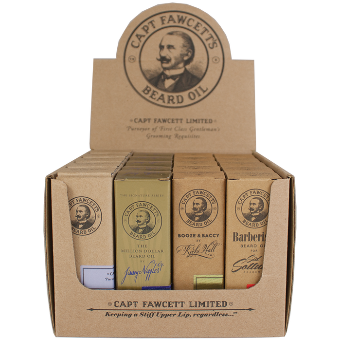 Captain Fawcett's Beard Oil Set Bundle Box