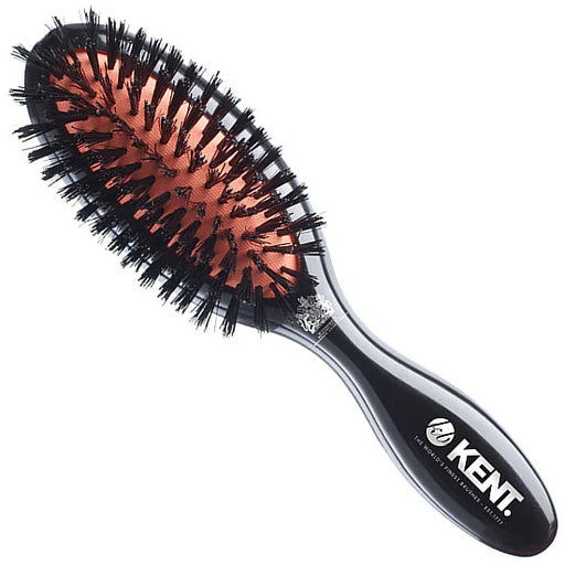 Classic Shine Small Pure Black Bristle Hairbrush