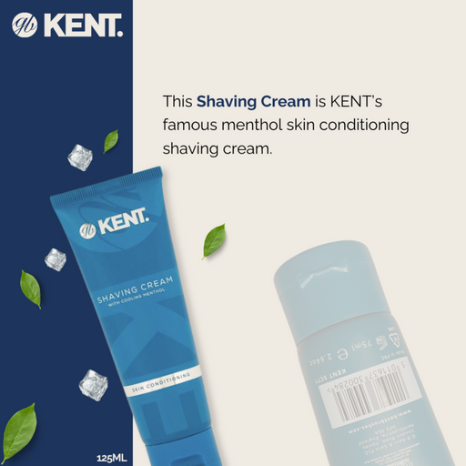 Crème à raser Kent K-SCT1, tube - (75 ml / 2,5 oz)