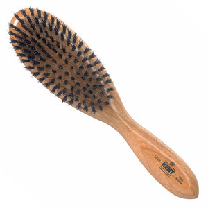 Kent Ladies Finest Cherrywood Pure Black Bristle Oval Brush