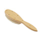 Kent Handmade Satinwood Pure Soft White Bristle Oval Hairbrush