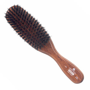 Kent Ladies Finest Dark Wood Pure Black Bristle Brush