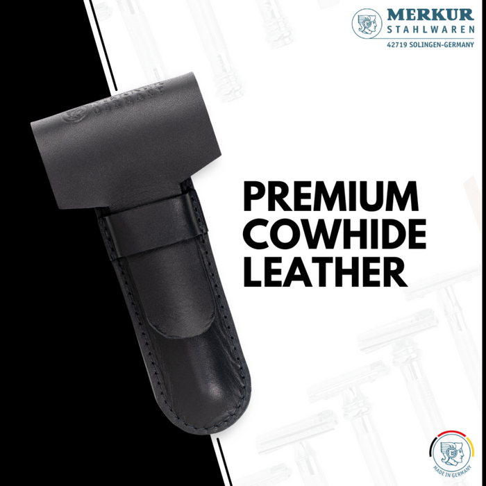 Merkur Leather Case for all Items except 24001, Cowhide, Black