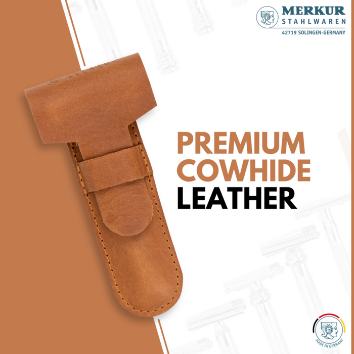 Merkur Leather Case for all Items except 24001, Cowhide, Brown