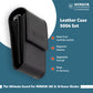 Merkur Leather Case filled with 38001 and 10 Blades, Black