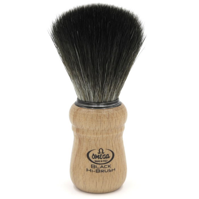 OMG-96228 – 0196228 Omega BLACK Hi-Brush fiber shaving brush
