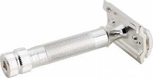 MERKUR 34S Silver Plated  in Plastic Case (3000), Including 10 Blades,