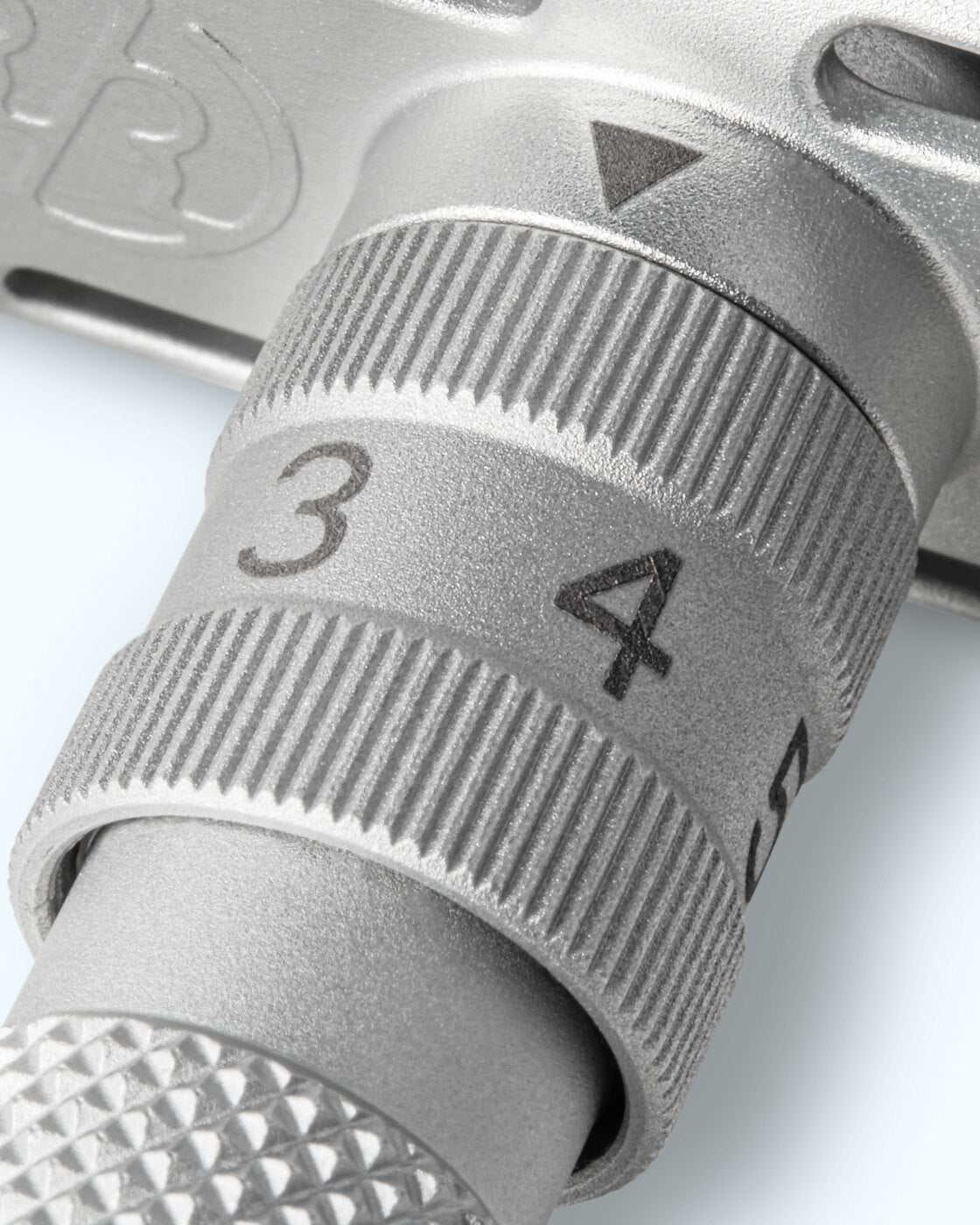 Rockwell SETPOINT Silver Aluminum - dial close-up