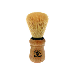 OMG-S10005 Omega Synthetic Fiber Shaving Brush, Beech Wood Handle