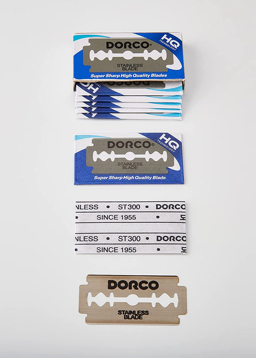 Lame de rasoir Dorco Double Edge 100ct Bleu