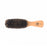 Kent Men's Brush, Rectangular Head, Black Bristles, Satinwood