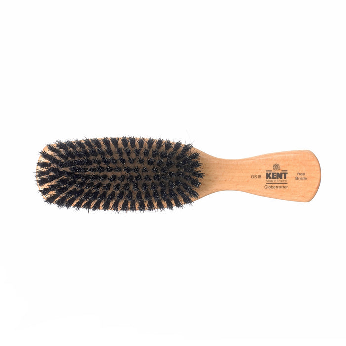 Brosse Kent pour homme, tête rectangulaire, poils noirs, satinwood