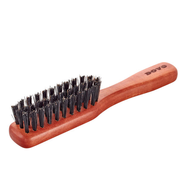 DV-31061 Beard Brush with Handle, Beard brushes, pear wood and boar bristles