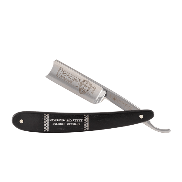 Dovo Straight Razor, Ebony Barbarossa, 5/8"