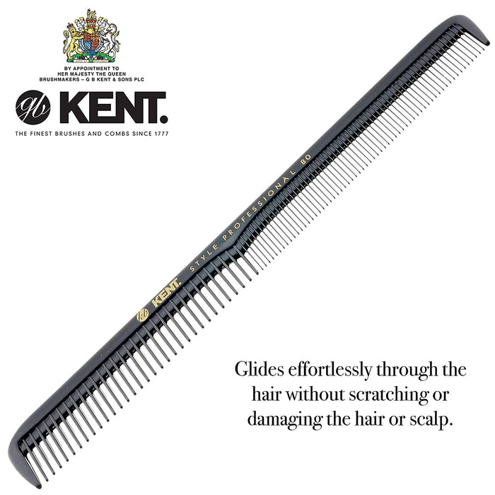 Kent SPC80 Peigne De Coupe 184MM Dents Profondes Cheveux Épais/Fins