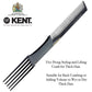 Kent 5 Prong Styling and Lifting Comb 190mm Thick Hair
