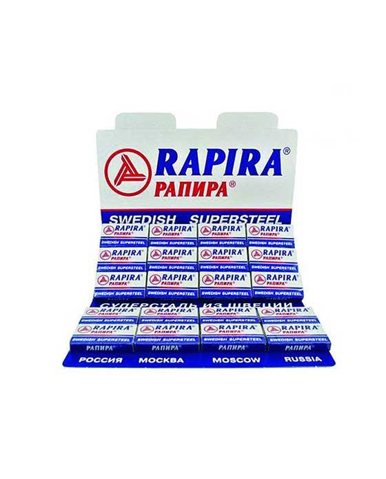 BLD-2730-20PK 100 Double Edge Blades Rapira Supersteel (20 pack, 5 Blades/pack)