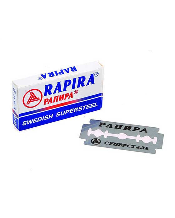 Rapira Double Edge Safety Razor Blades Supersteel (5 Blade pack), 