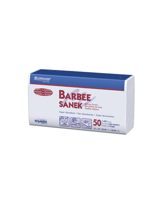 Barbee Deluxe 3-Ply Towels - pack of 50ct, Towels