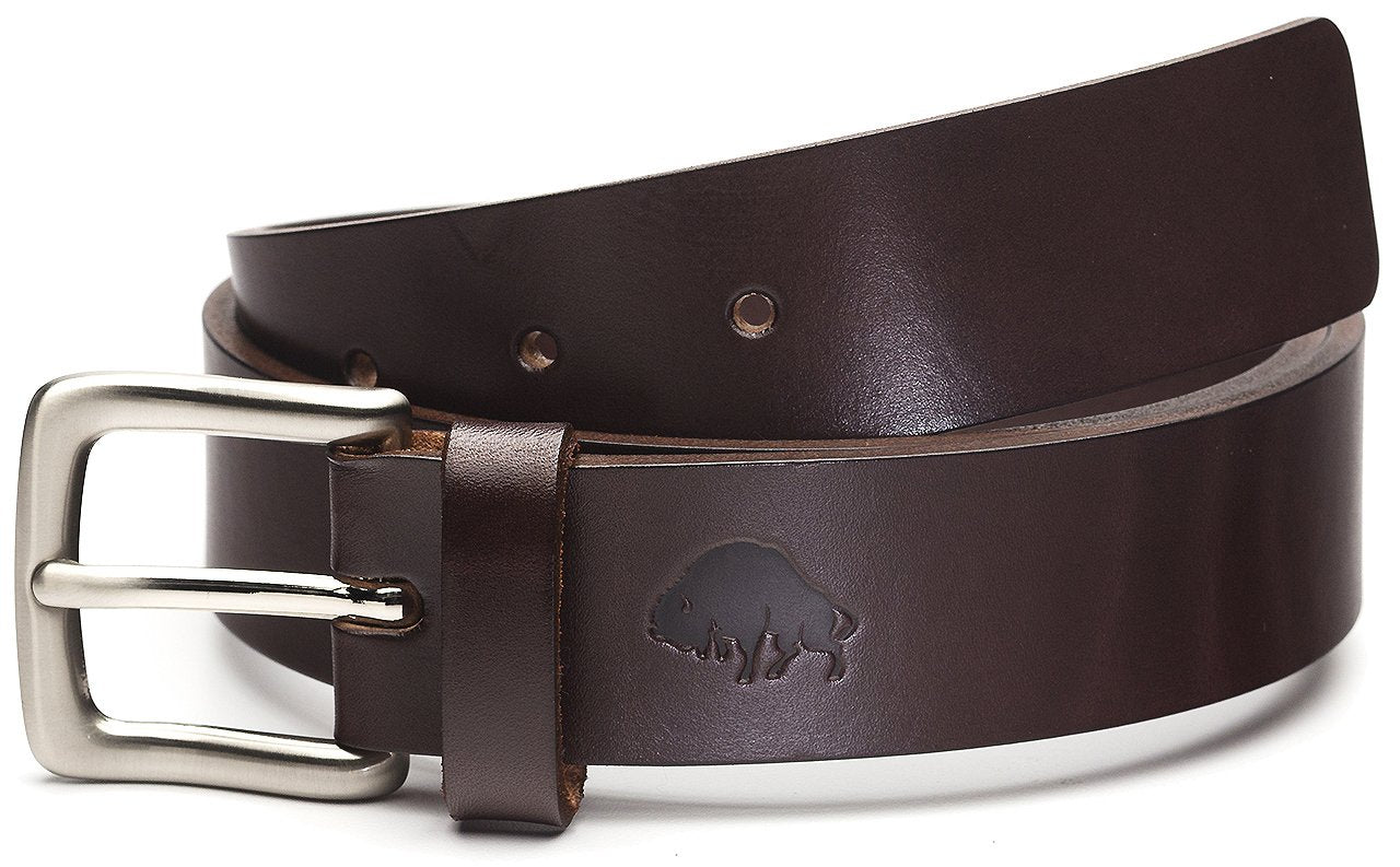 Ezra Arthur No. 1 30Mm Belts In Brown With Nickel Buckle (34")