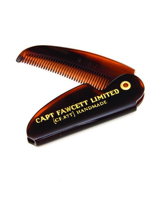 Captain Fawcett's Folding Pocket Moustache Comb, Mustache Combs