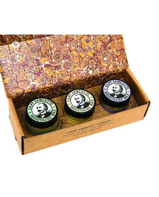 Captain Fawcett's Moustache Wax Cornucopia, Mustache Wax