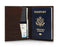 Ezra Arthur No. 5 Passport Case Malbec