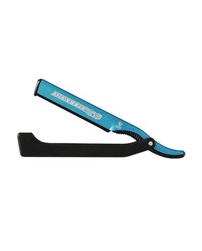 Dovo Shavette, Blue With Black Handle, Straight Razors